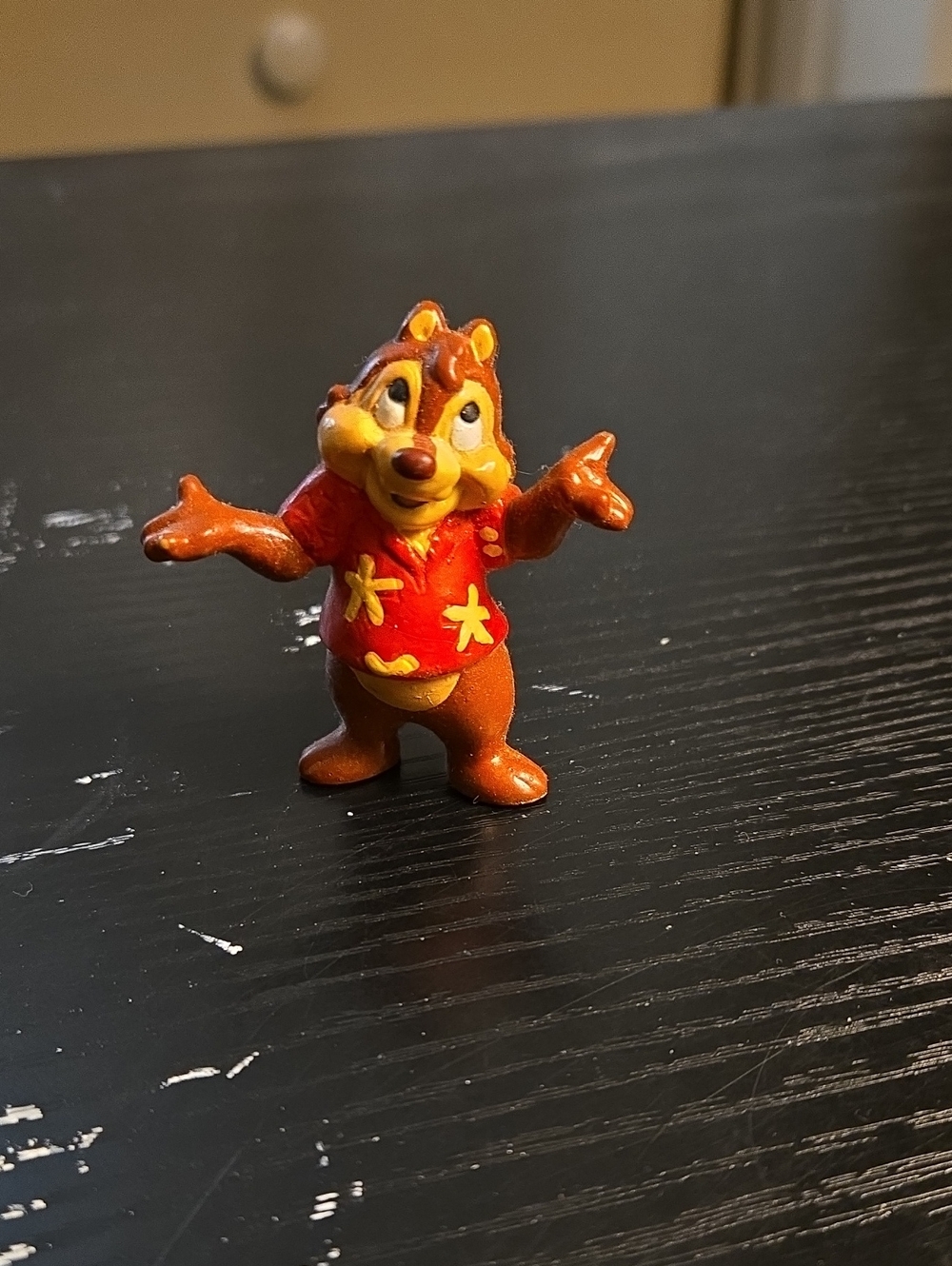 Disney Chip 'n' Dale Chip Figurine in Red Hawaiian Shirt